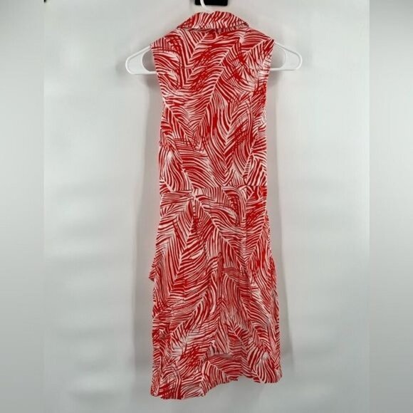 Talbots Red and White Sleeveless Dress - Picture 8 of 10
